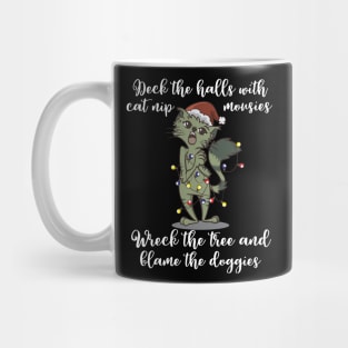 Christmas Carol Singer Cat Gift Fun Cats Caroler Fa Ra La Mug